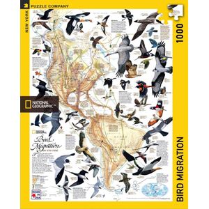 New York Puzzle Company - National Geographic Bird Migration - 1000 stukjes puzzel