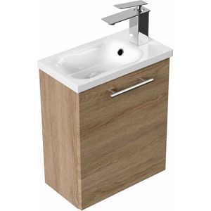 Badmeubel Ella Eiken - MDF - Breedte 40 cm - Hoogte 49.3 cm - Diepte 22 cm