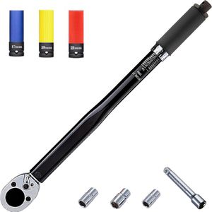 Momentsleutel Auto - Draaimomentsleutel - Auto Gereedschap - Torque Wrench - Dopsleutelset