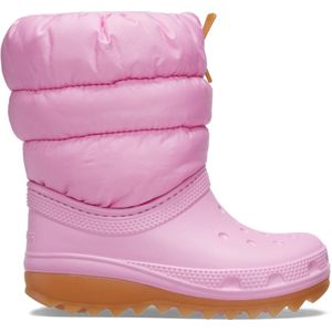 Crocs Classic Neo Puff Boot T - Kinderen - Boots - Roze - Maat 27/28