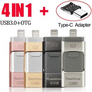 USB Flash Drive 512GB - 4-in-1 Voor iPhone, iPad, Android