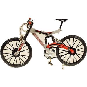 Maddeco - moderne mountainbike - blikken woondecoratie - blik - fiets - 20 cm lang - hand gemaakt