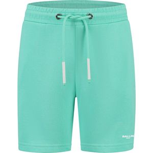 Ballin Amsterdam - Jongens Slim fit Shorts Sweat - Dark Mint - Maat 12