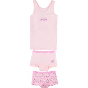 Funderwear meisjes ondergoed meisjes setje - Sweetheart - 134 - Roze