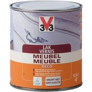 V33 Meubelvernis - Mahonie - 0,5 l - Mat - 12 m²/l