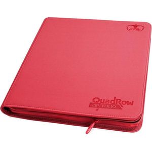 Ultimate Guard 12-Pocket QuadRow ZipFolio XenoSkin Red