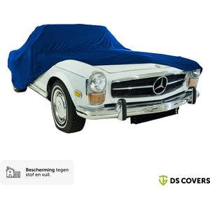 BOXX indoor autohoes van DS COVERS – Indoor – Coupe/sedan fit - Bescherming tegen stof en vuil –  Extra zachte binnenzijde – Stretch-Fit pasvorm – Blauw – Incl. Opbergzak – Maat S