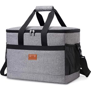 Intirilife draagbare koeltas met een inhoud van 33 liter - Voor het vervoeren van warme of koude dranken en voedsel Lunchtas Thermische tas Geïsoleerde tas