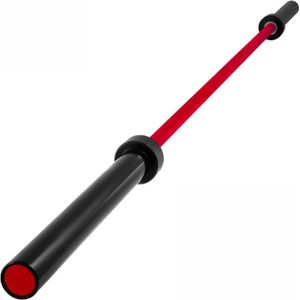 Overeem products Olympische halterstang - barbell - max 544 kg - dubbele knurling markeringen - incl. 2 veiligheidsbanden
