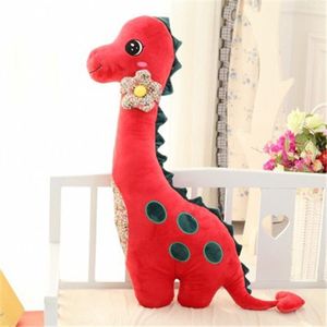 Schattige dinosaurus  pop / knuffel / kussen / zwangere vrouw lang kussen / bijbehorende slapende pop / verjaardagscadeau 100CM Rood