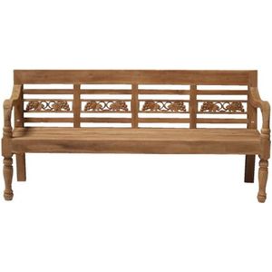 Meubelplaats Stationsbank Druif Teak 190 cm - Klassieke Tuinbank - Elegant Design