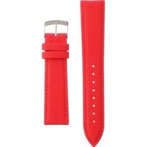 Morellato Horlogebandje - Morellato horlogeband X2778 Techno - leer - Rood - bandbreedte 20.00 mm