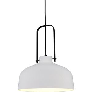 Artdelight - Hanglamp Mendoza - Wit / Zwart - E27 - IP20 - Dimbaar