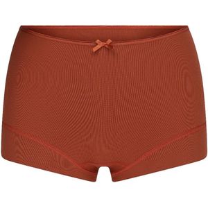 RJ Bodywear Pure Color dames short (1-pack) - cognac - Maat: M