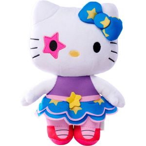Rockster - Hello Kitty Super Style Pluche Knuffel 20 cm {Speelgoed Knuffeldier Knuffelpop voor kinderen jongens meisjes | Hello Kity Kat Cat Plush Toy}