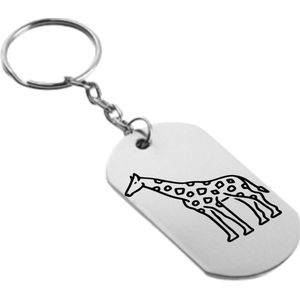 Akyol - Giraffe sleutelhanger - Sleutelhanger - Dieren liefhebbers - Dieren - Cadeau - Gift
