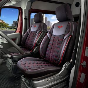 CITROEN SPACETOURER 2016 tot heden - autostoelhoes Venetie rood - Met Rits voor Armsteunen Bestuurder & Passagier (Beide Zijden)