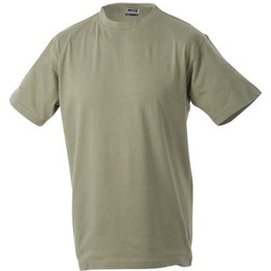 James and Nicholson Unisex Zware Ronde Tee (Khaki)