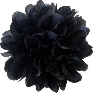 5 x Zwarte Pompom 35 cm