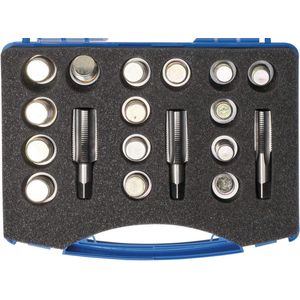 SW-Stahl 03020L reparatieprogramma, inclusief fijntap M15 M17 x 1,5 | M20 x 1,5 mm, 5 olieaftapschroeven met elk aluminium afdichtring, 18 stuks