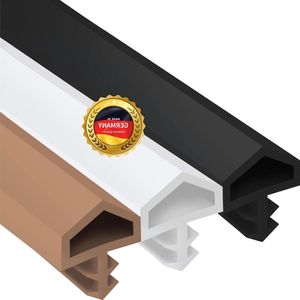 Deurscharnierafdichting ruimtedeur M 680 voor houten kozijnen - Deurkozijnafdichting wit - Sponningbreedte 12 mm - Kunststof zacht PVC - 25 meter - Kozijnafdichting deur - Houten binnendeuren