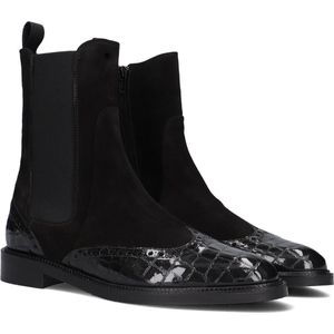 Pertini 32068 Enkellaarsjes - Enkelboots met rits - Dames - Zwart - Maat 41,5