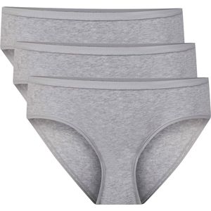 Comfortabel & Zijdezacht Bamboo Basics Mila - Bamboe Hip Slips (Multipack 3 stuks) Dames - Onderbroek - Ondergoed - Licht Grijs - XL