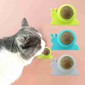 URBANKR8® - Kattenkruid Ballen - 3 Stuks Kattenkruid Speelgoed Bal - Draaibare Kattenkruid Bal - Natuurlijke Kattenkruid Ballen -Zelfklevend - Voor Katten Schone Tanden - Gezonde Darm
