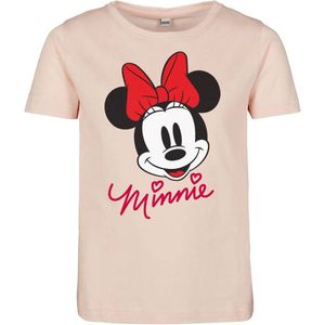 Mister Tee Mickey Mouse - Minnie Mouse Kinder T-shirt - Kids 110/116 - Roze