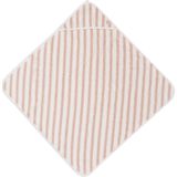 Jollein Badcape - 75x75cm - Stripe Terry - Wild Rose - GOTS