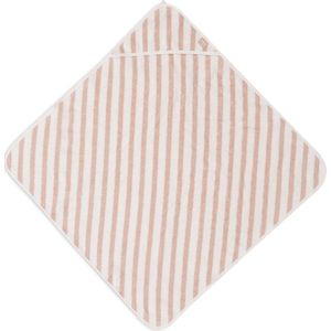 Jollein Badcape - 75x75cm - Stripe Terry - Wild Rose - GOTS