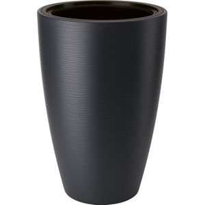 Form-Plastic - Bloempot - Plantenbak met inzet - vorstbestendig - 38x58 cm - Antraciet