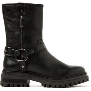 Lazamani Merle Dames Biker Boots Leer Black Maat 41