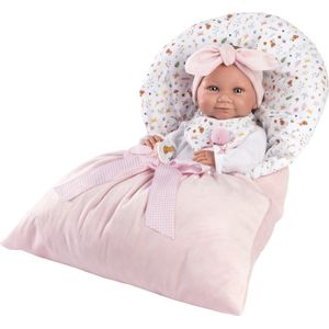 Babypop Llorens full body Meisje met slaapzak 40 cm