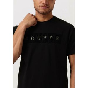 Cruyff Camo Tee Polo's & T-shirts Heren - Polo shirt - Zwart - Maat M