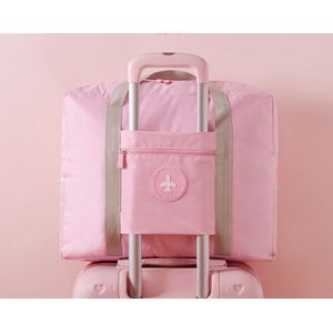 Ultieme Waterdichte Handbagage Reistas - Duurzaam, Opvouwbaar, Geschikt voor Dames en Heren - Ideaal voor Reizen met de Bekendste Luchtvaartmaatschappijen Roze
