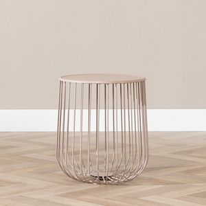 Bronx71® Salontafel Tygo metaal taupe - Salontafel rond