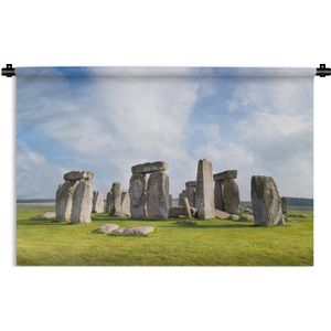 Wandkleed De wonderen van de wereld - Stonehenge in Engeland Wandkleed katoen 150x100 cm - Wandtapijt met foto