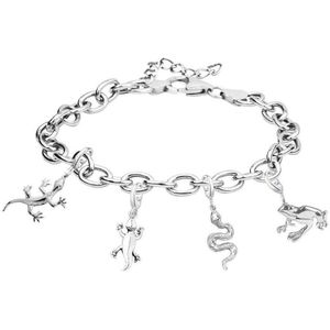 Di Lusso - Armband Haylie - Messing - Zilver - Dames - 22 cm
