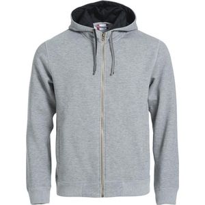 Clique Classic Hoody Full Zip 021044 - Grijs-melange - XS