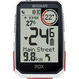 Sigma ROX 4.0 GPS Fietscomputer - Wit - HR + Cad/Snelhd. sensoren top mount set
