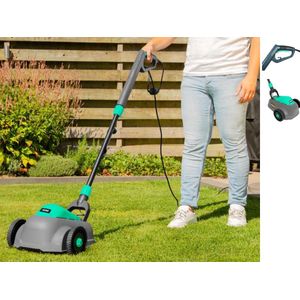 elektrische minigrasmaaier- Lichtgewicht en Compact voor Kleine Gazons tot 50 m² - Aanpasbare Maaihoogte en Hakselmes- gras maaier- elektrisch- maaien- Draadloos, Aanpasbare Maaihoogte, Hakselmes, en Eenvoudig Opbergen- mini grasmaaier