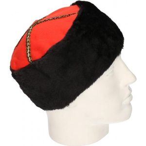 4x stuks kozakken verkleed hoed/muts voor volwassenen - Carnaval hoeden