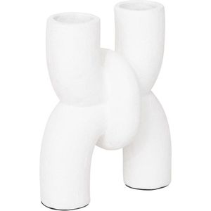 MUST Living Vase Cupido,38x29x18 cm, terracotta handpainted white