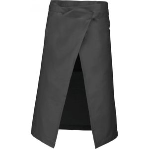 Schort/Tuniek/Werkblouse Unisex One Size Kariban Dark Grey 65% Polyester, 35% Katoen