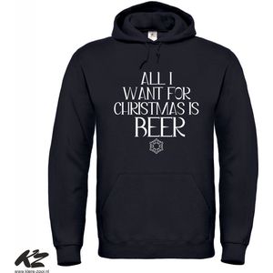 Klere-Zooi - All I Want for Christmas is Beer - Hoodie - XL
