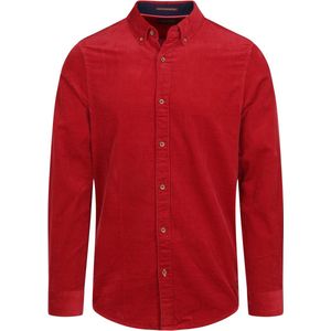 Scotch and Soda - Overhemd Corduroy Rood - Heren - Maat M - Regular-fit