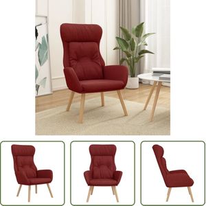 The Living Store Fauteuil Relaxed - Fauteuils - 70 x 77 x 94 cm - Dik gevoerd