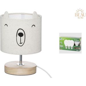 BEAU by Bo Nachtlamp beer met 3 LED lampen E14