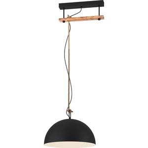 EGLO Hodsoll Hanglamp - E27 - 35 cm - Zwart/Bruin